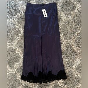 Rixo satin maxi skirt